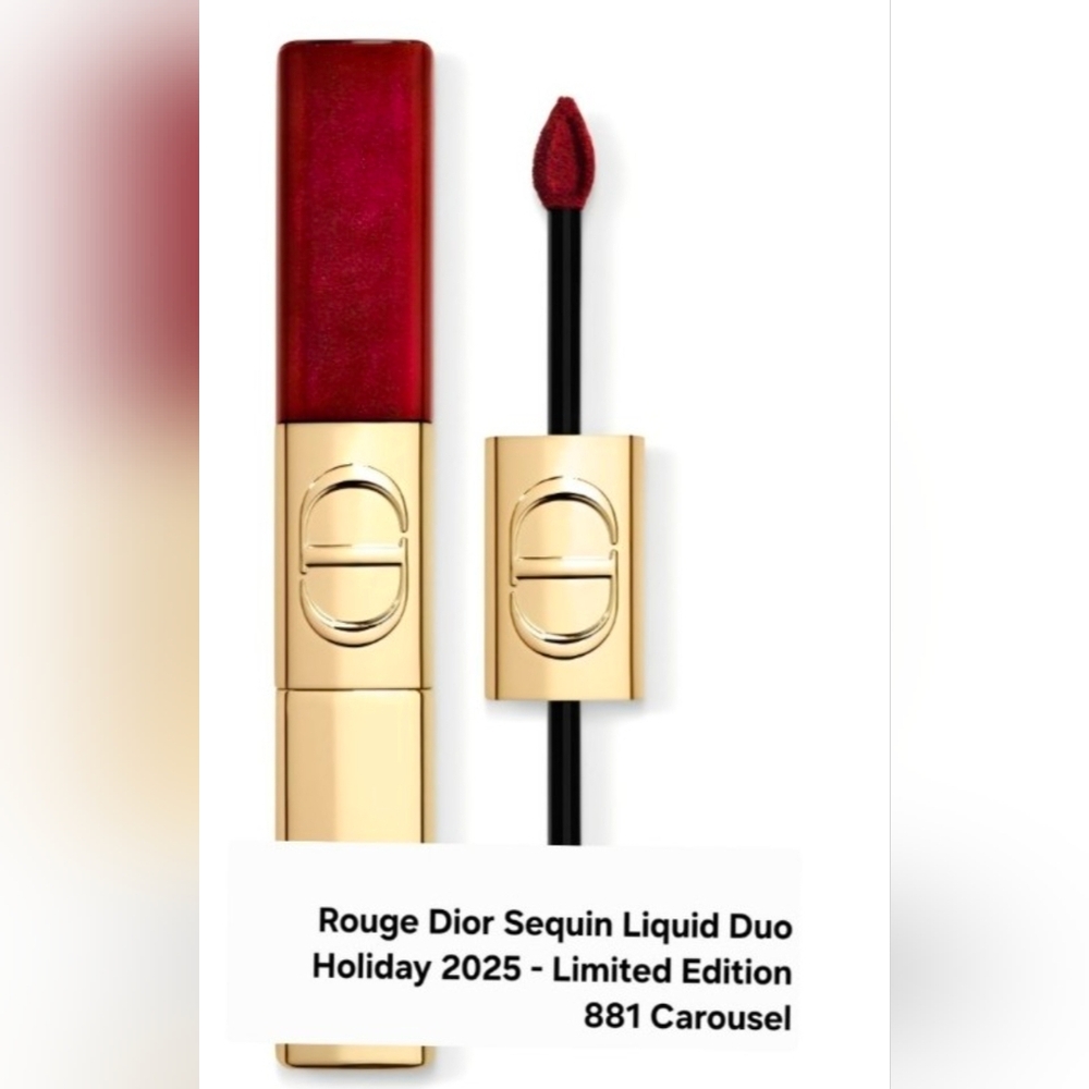 Rouge Dior Sequin Liquid Duo Holiday 2025 - Limited Edition 881 Carousel.